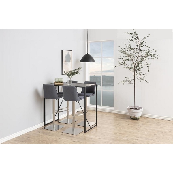 Stół barowy Seaford czarny - ACTONA